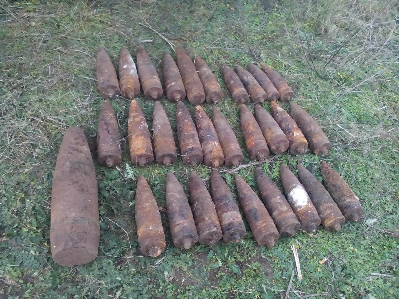 На Николаевщине обезвредили 30 снарядов времен прошлых войн