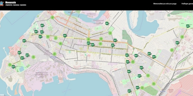 Официальные места торговли новогодними елками и украшениями в Николаеве нанесли на интерактивную карту