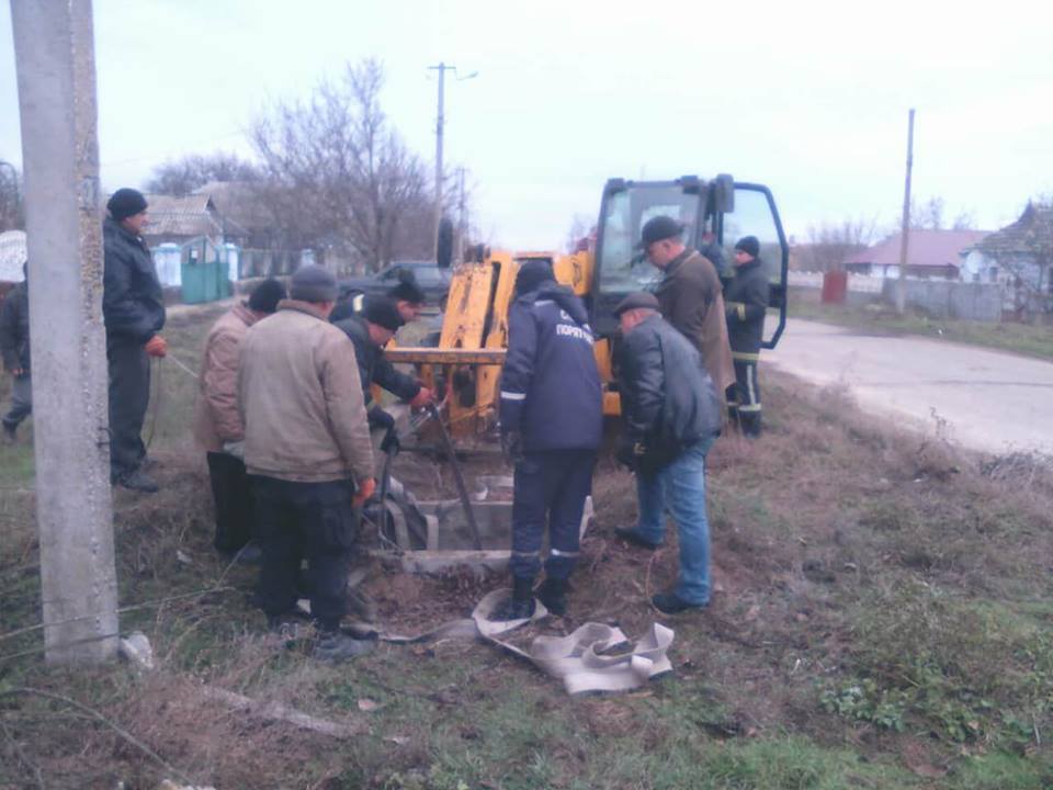 Николаевские спасатели достали буренку, свалившуюся в заброшенный колодец 1