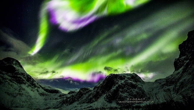 Норвежское чудо: зафиксировано необычное северное сияние