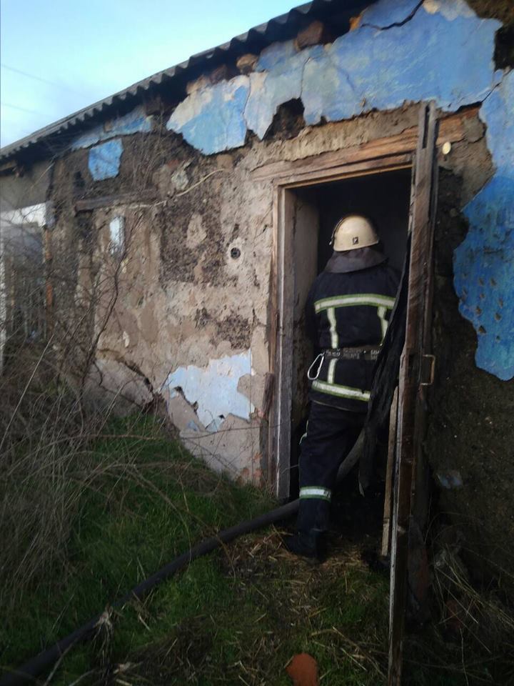 В вознесенской хозпостройке по непонятной причине загорелась солома 2