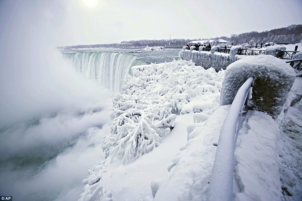 Наверно, так выглядела бы Нарния: как красиво замерзает Ниагарский водопад 3