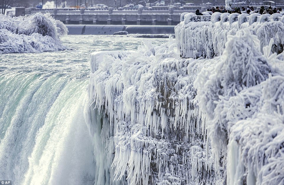 Наверно, так выглядела бы Нарния: как красиво замерзает Ниагарский водопад 5
