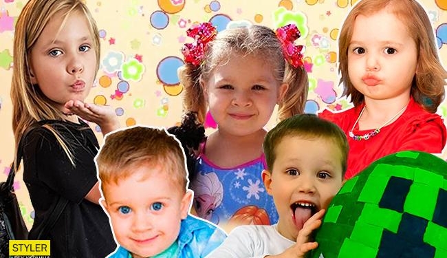 Пять юных видеоблоггеров из Украины, приносящих своим родителям сотни тысяч долларов в год