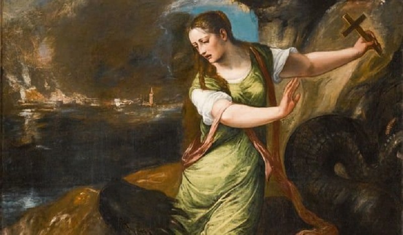 Двухметровую картину Тициана «Святая Маргарита и дракон», которая принадлежала королю Англии Карлу I, продадут на аукционе Sotheby's New York 1