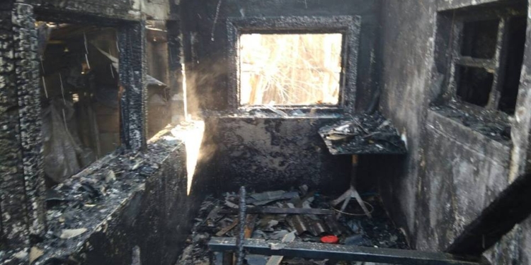 В Вознесенском районе сгорела летняя кухня. С ожогами и отравлением госпитализирована 86-летняя бабушка