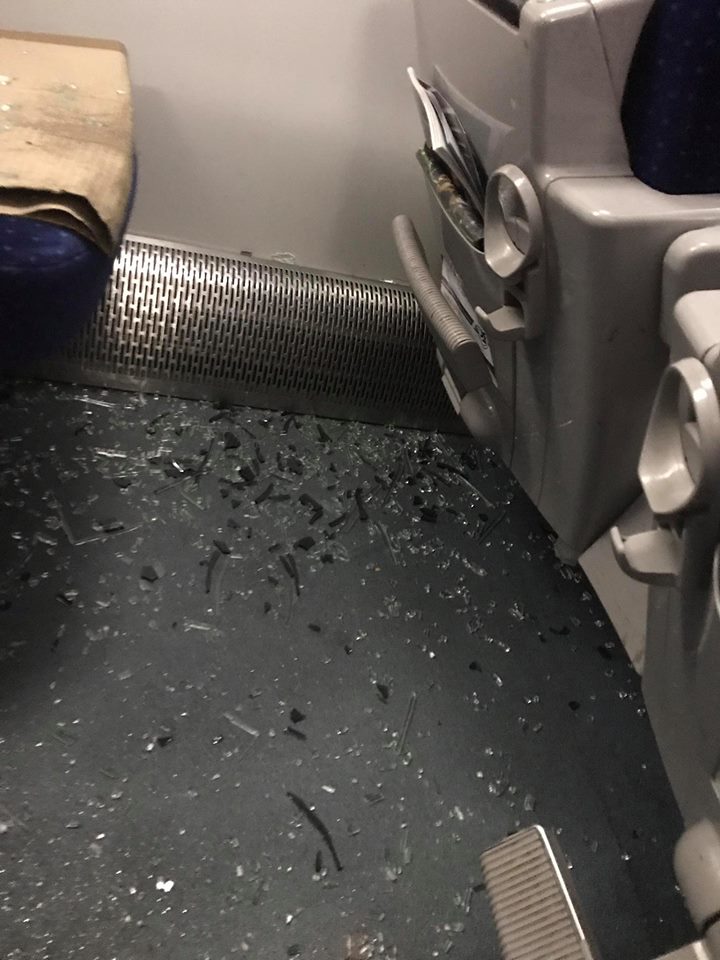 В поезде Киев-Львов камнями разбили окна. Почти попали в певицу Руслану 5