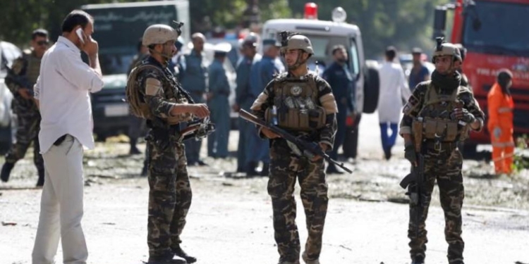 В дипломатическом районе Кабула взорвались две ракеты