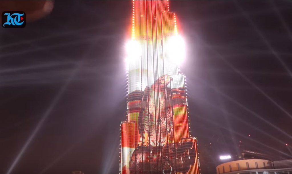 Новогоднее лазерное шоу в Дубае внесено в книгу рекордов Гиннесса 1
