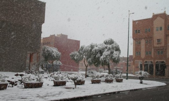 В Марокко впервые за полвека пошел снег. И хорошо пошел