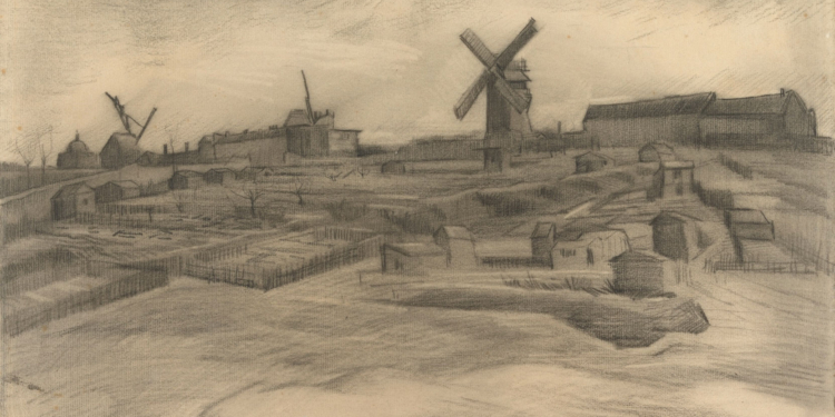 «Холм Монмартр с каменоломней». Найден новый рисунок Ван Гога