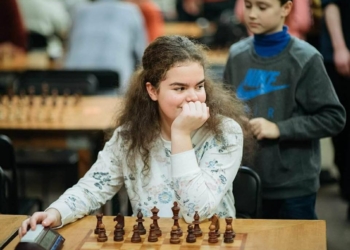 Николаевская шахматистка стала чемпионкой Украины среди девушек до 14 лет