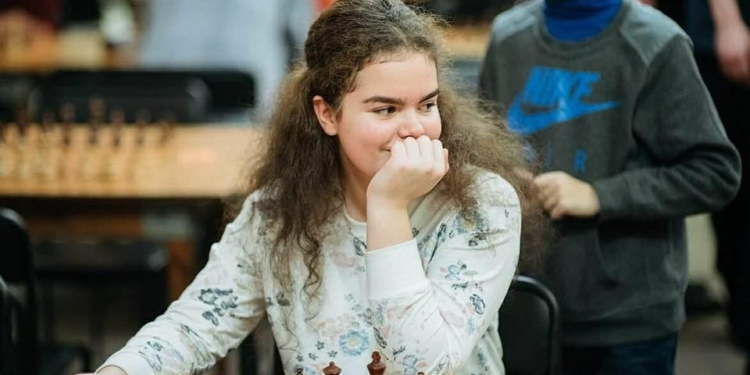 Николаевская шахматистка стала чемпионкой Украины среди девушек до 14 лет