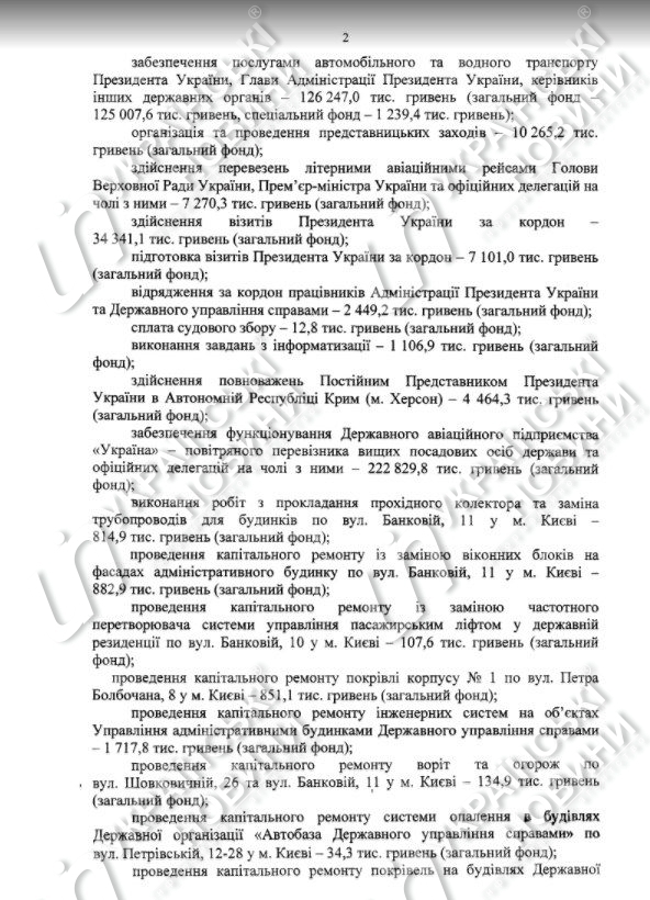 В 2017 году на обеспечение деятельности Порошенко и его администрации из госбюджета потратили 802,3 млн грн 4