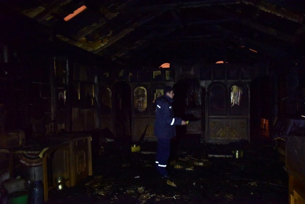 Ночью во Львове горела церковь УПЦ МП 1