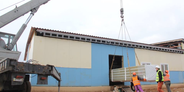 Строительство военного городка на полигоне «Широкий Лан» на Николаевщине: казармы готовы на 60%, строители жалуются на выходки погоды