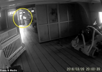 33-летний британец случайно снял на камеру призрак жены адмирала Нельсона