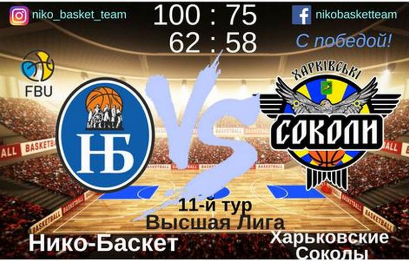 В обоих матчах против Харьковских Соколов Нико-Баскет одержал победу 19