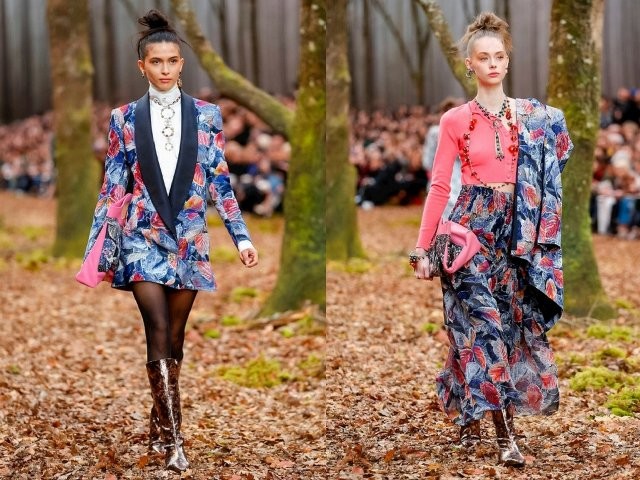 Вы в лес по грибы? Нет, на показ мод - руководитель модного дома Chanel дизайнер Карл Лагерфельд презентовал новую коллекцию 19