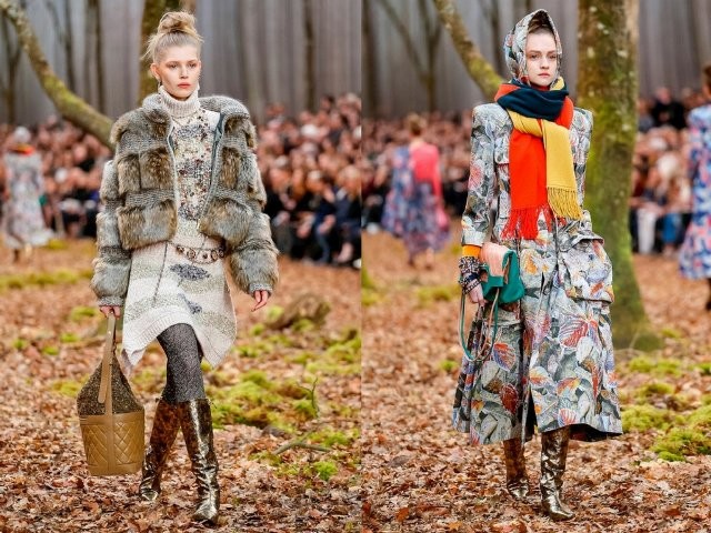 Вы в лес по грибы? Нет, на показ мод - руководитель модного дома Chanel дизайнер Карл Лагерфельд презентовал новую коллекцию 1