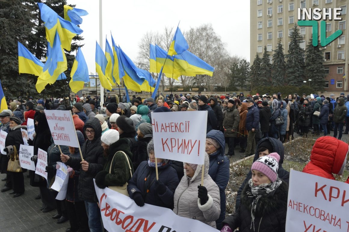 В Николаеве организовали масштабный митинг против выборов в оккупированном Крыму 33