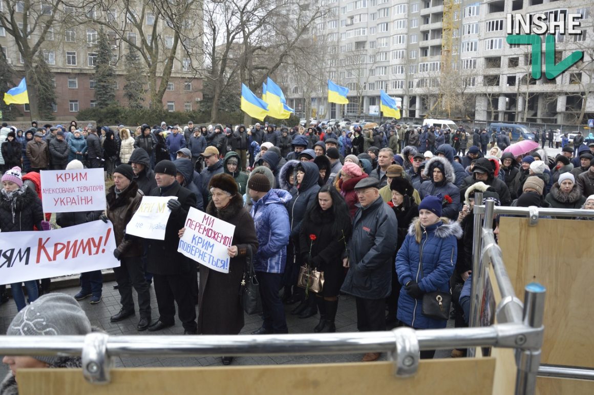 В Николаеве организовали масштабный митинг против выборов в оккупированном Крыму 43