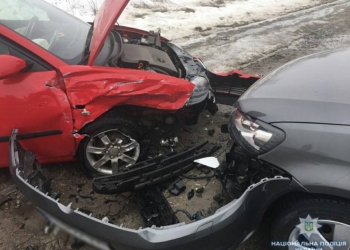 ДТП под Новой Одессой – в больницу 2 взрослых и 2 детей
