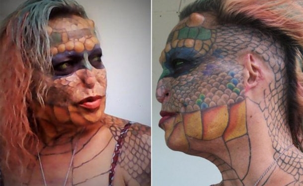 Жуть. Мужчина отрезал уши и гениталии, чтобы стать женщиной-драконом