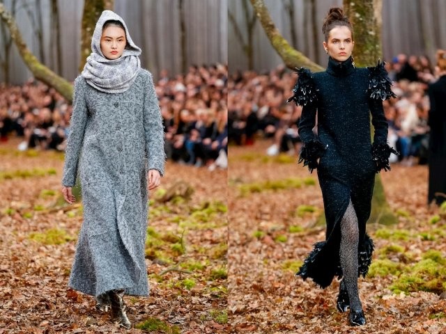 Вы в лес по грибы? Нет, на показ мод - руководитель модного дома Chanel дизайнер Карл Лагерфельд презентовал новую коллекцию 7