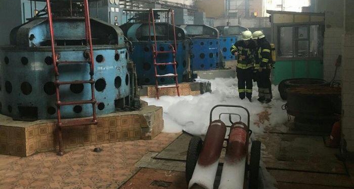 На насосной станции Бортнической станции аэрации произошел пожар