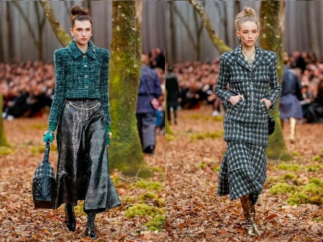 Вы в лес по грибы? Нет, на показ мод - руководитель модного дома Chanel дизайнер Карл Лагерфельд презентовал новую коллекцию 11