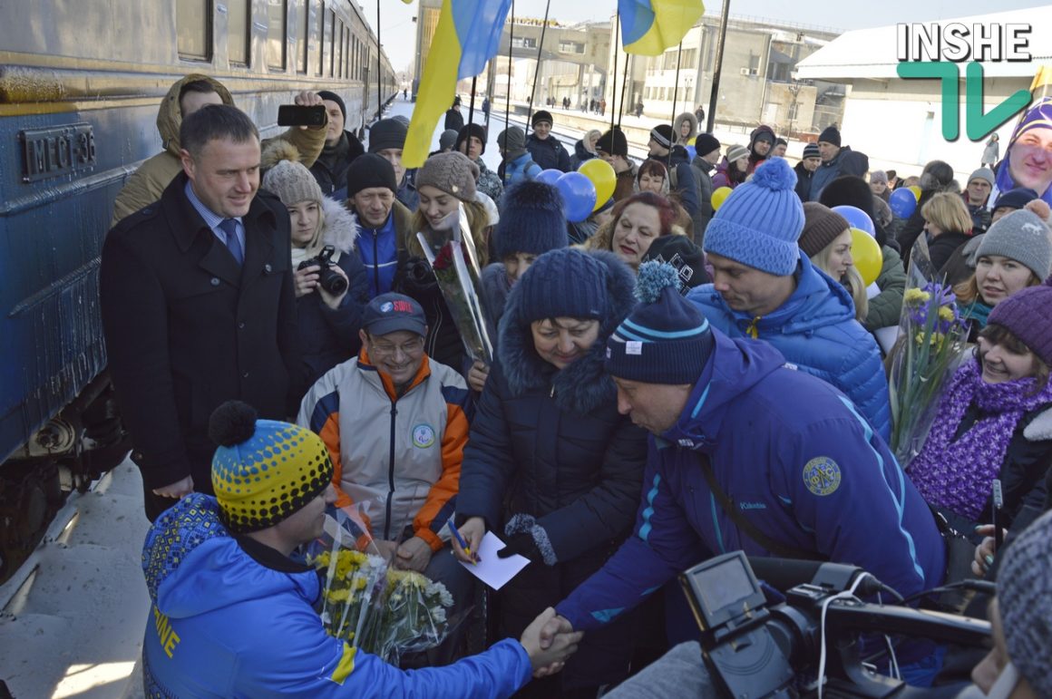 Николаевцы тепло встретили победителя Паралимпийских игр лыжника Ярового 13