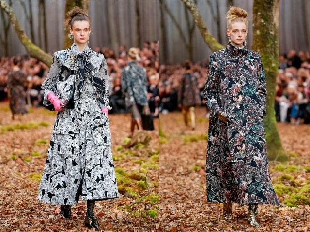 Вы в лес по грибы? Нет, на показ мод - руководитель модного дома Chanel дизайнер Карл Лагерфельд презентовал новую коллекцию 17