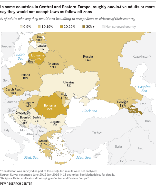 Уровень антисемитизма в Украине самый низкий в Восточной Европе 2