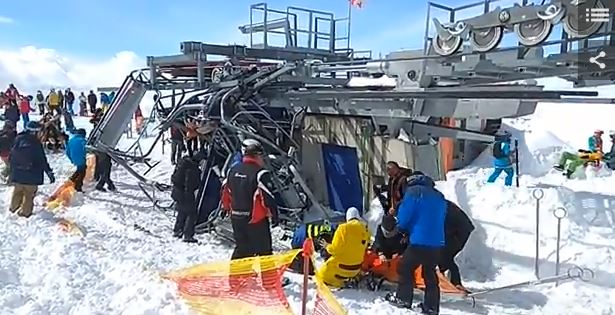 На популярном горнолыжном курорте Грузии "взбесился" подъемник: людей расшвыривало как кегли, есть пострадавшие 1