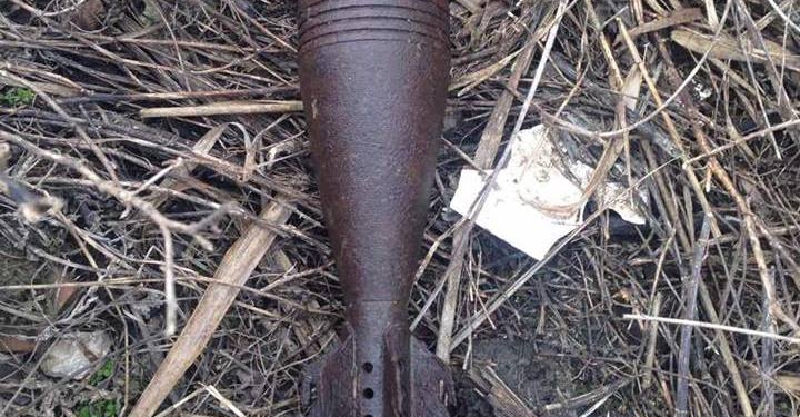 Вчера в Николаеве в людном районе нашли мину времен прошлой войны