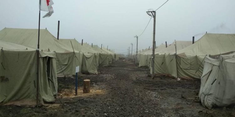 Пожар на полигоне Широкий Лан. Один погиб, 7 пострадали