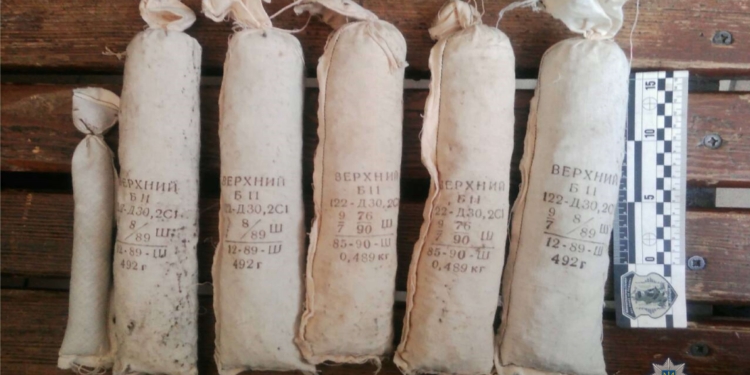 На станции киевского метро у мужчины изъяли мешки с порохом