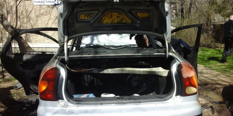 В Ингульском районе Николаева вчера сгорел «Lanos Sens»