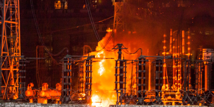 В Днепре под утро горела тепловая электростанция