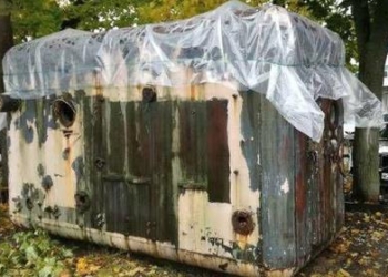 Барокамеру, в которой мог тренироваться Гагарин, нашли распиленной в пункте приема металла