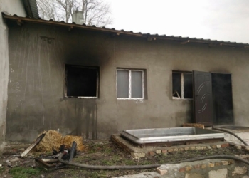 В Первомайском районе чуть не сгорела баня