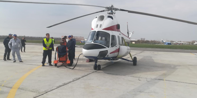 Премьерный полет. “Мотор Сич” подняла в небо первый украинский многофункциональный вертолет