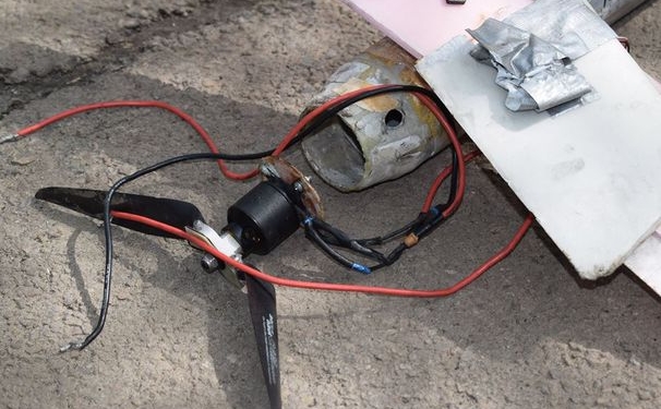 В АТО у наших военных позиций разбился вражеский беспилотник, начиненный взрывчаткой