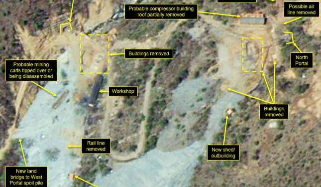 Северная Корея продолжает демонтаж ядерного полигона Пхунгери