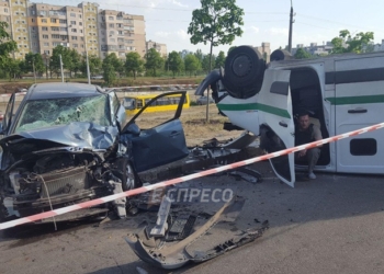 В Киеве инкассаторы пострадали в ДТП