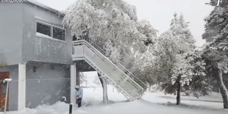 Это май? Юг Франции завалило снегом