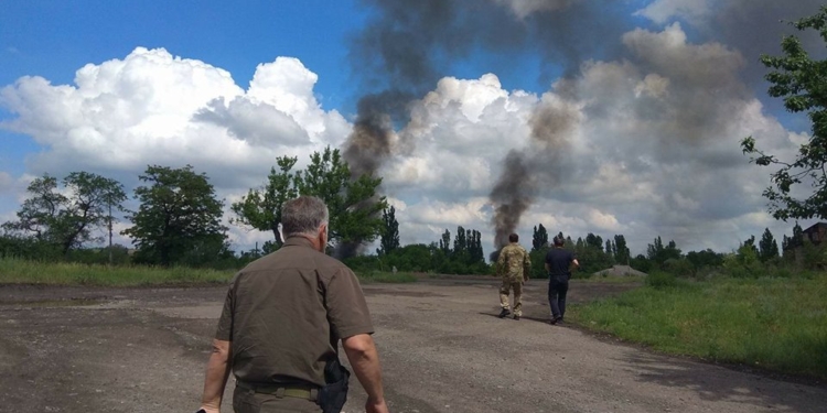 Обстрел Торецка: есть раненые среди военных