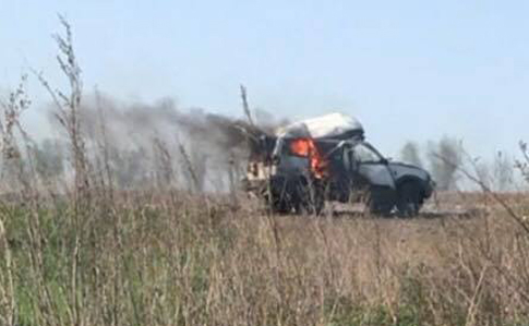 Боевики уничтожили авто с гуманитарной помощью – ООС