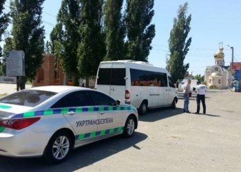 В Коблево николаевская Укртрансбезопасность проверяет иностранных перевозчиков